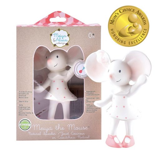 Meiya the Mouse - Natural Rubber Squeaker