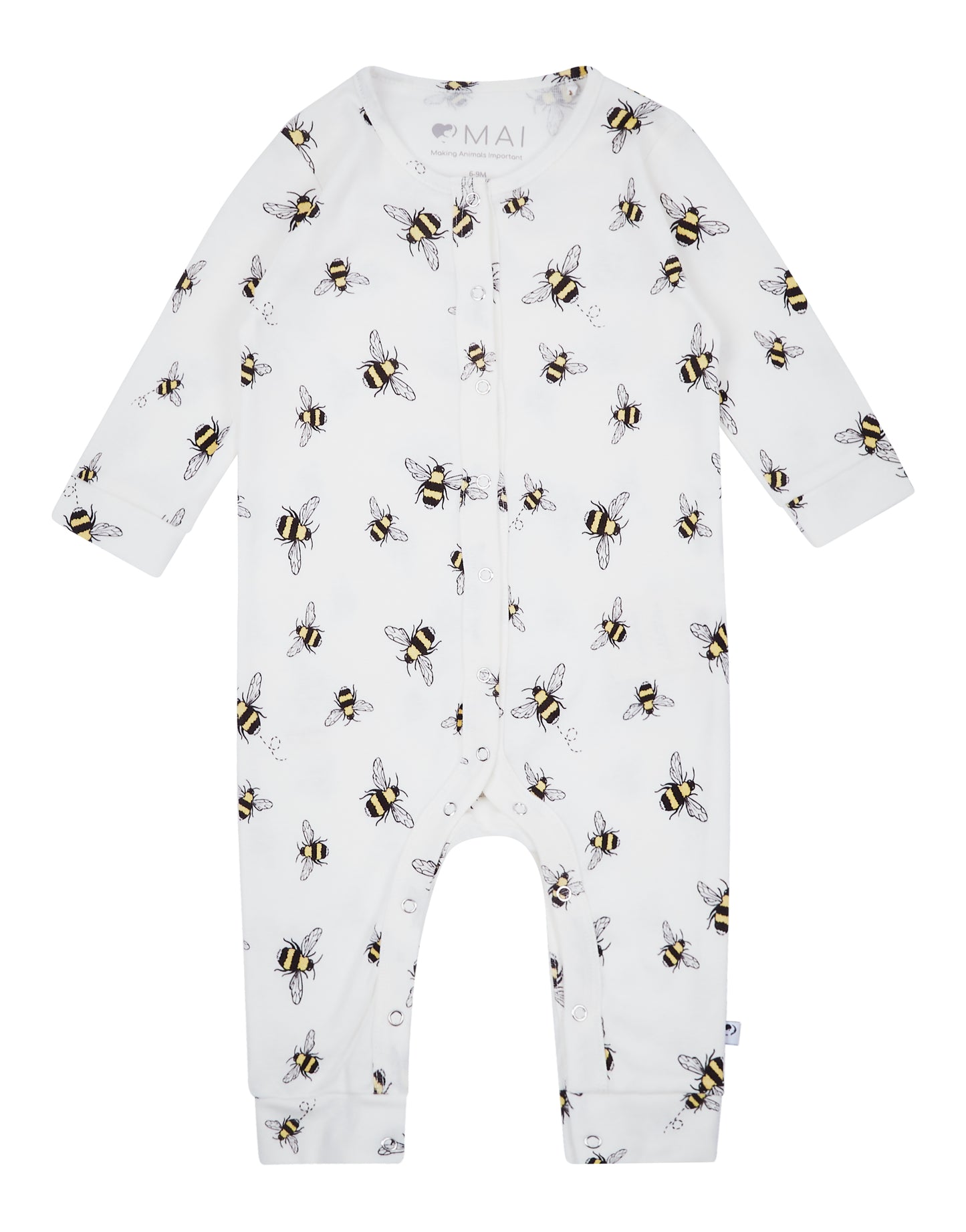 White Tail Bumble Bee Romper