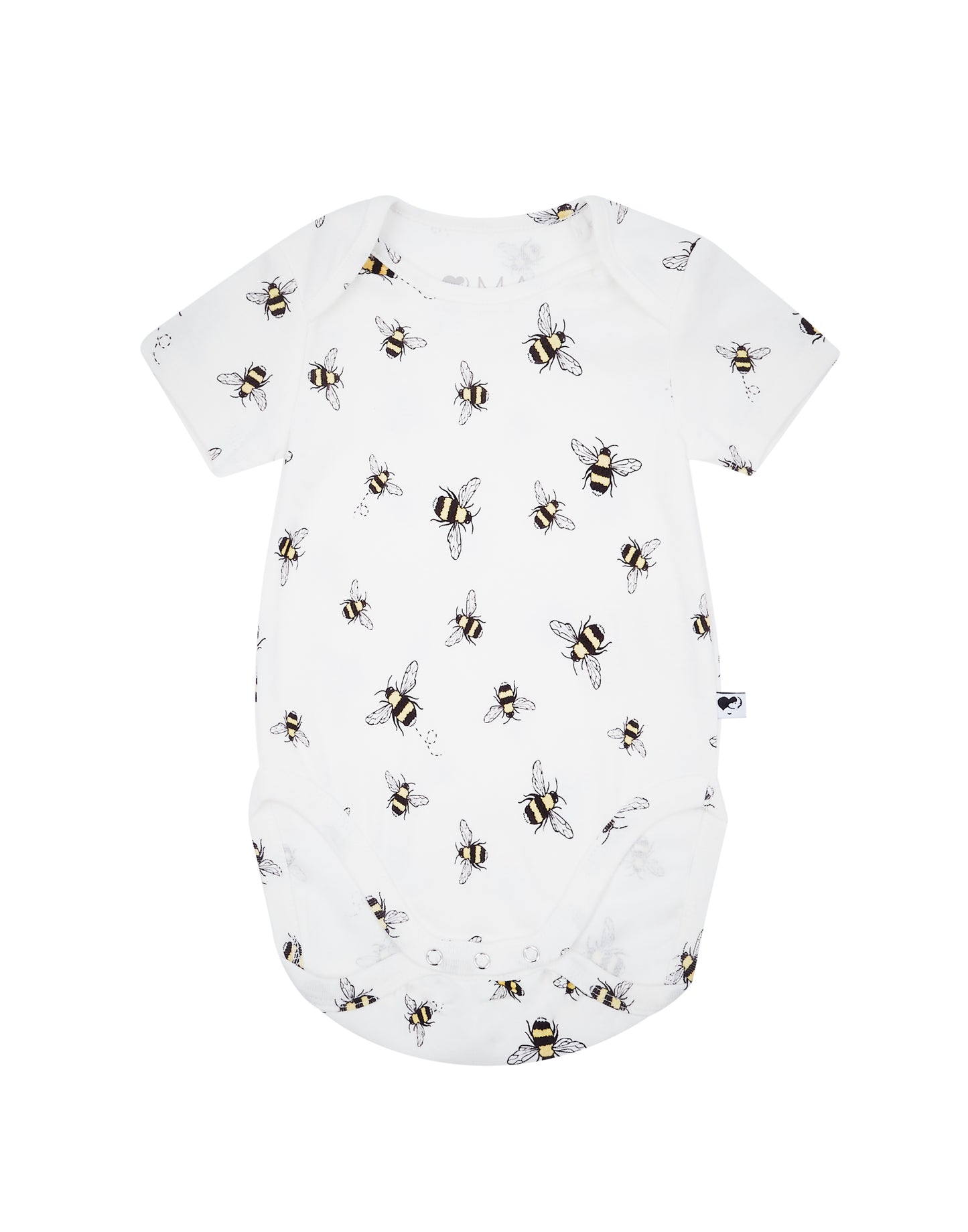 White Tail Bumble Bee Bodysuit