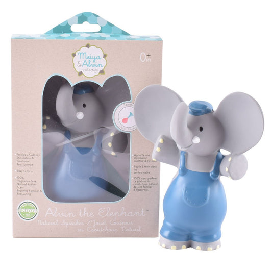 Alvin the Elephant - Natural Rubber Squeaker