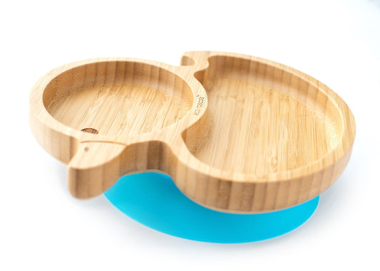 Bamboo Suction and Section Duck Plate in Blue
