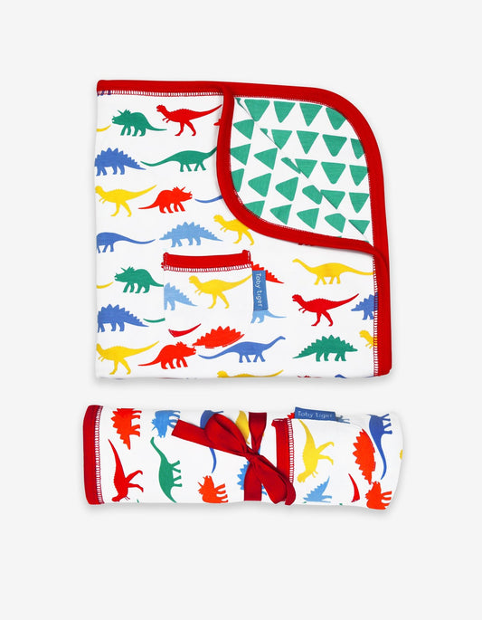 Organic Multi Dino Blanket